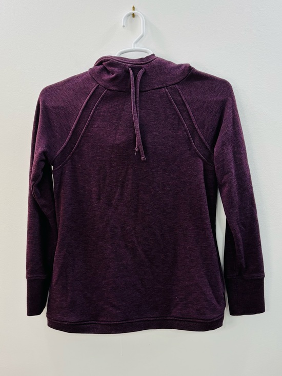 Duluth Trading Co Tops - Duluth Trading Co. Cross-Over Fleece Pullover Hoodie Plum Purple - Size XS